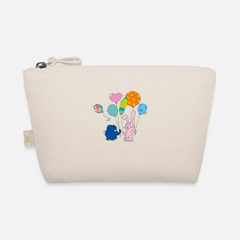 Elefant und Hase mit Luftballons Bio-Täschchen