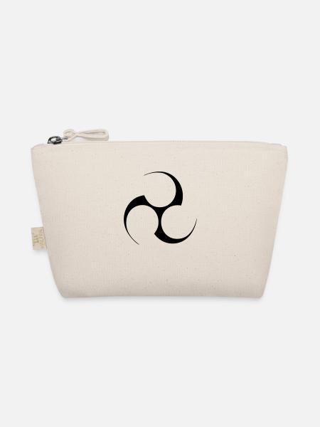 Mitsudomoe Symbol (invertiert) - Bio-Täschchen - Natur
