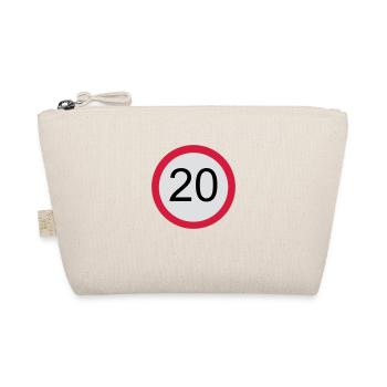 20 - Geburtstag - Bio-Täschchen - Natur - Vorne
