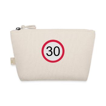 30 - Geburtstag - Bio-Täschchen - Natur - Vorne