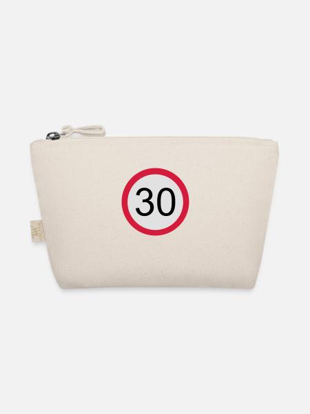 30 - Geburtstag - Bio-Täschchen - Natur