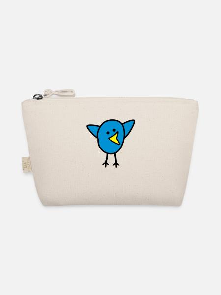Vogel - Bio-Täschchen - Natur - Vorne