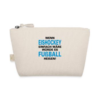 eishockey fußball humor - Bio-Täschchen - Natur - Vorne