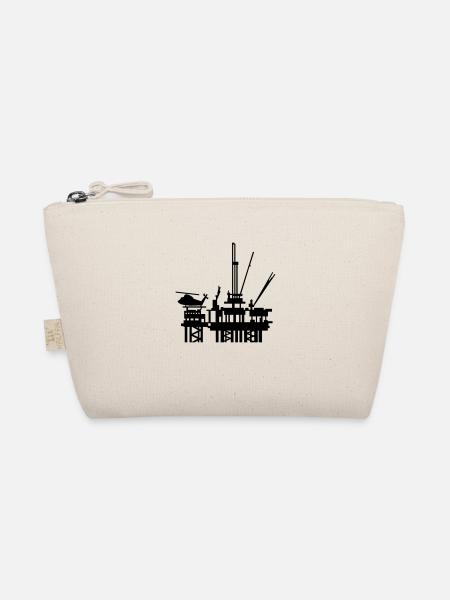 Ölplattform / offshore oil rig (1c) - Organic Pouch - nature - Front