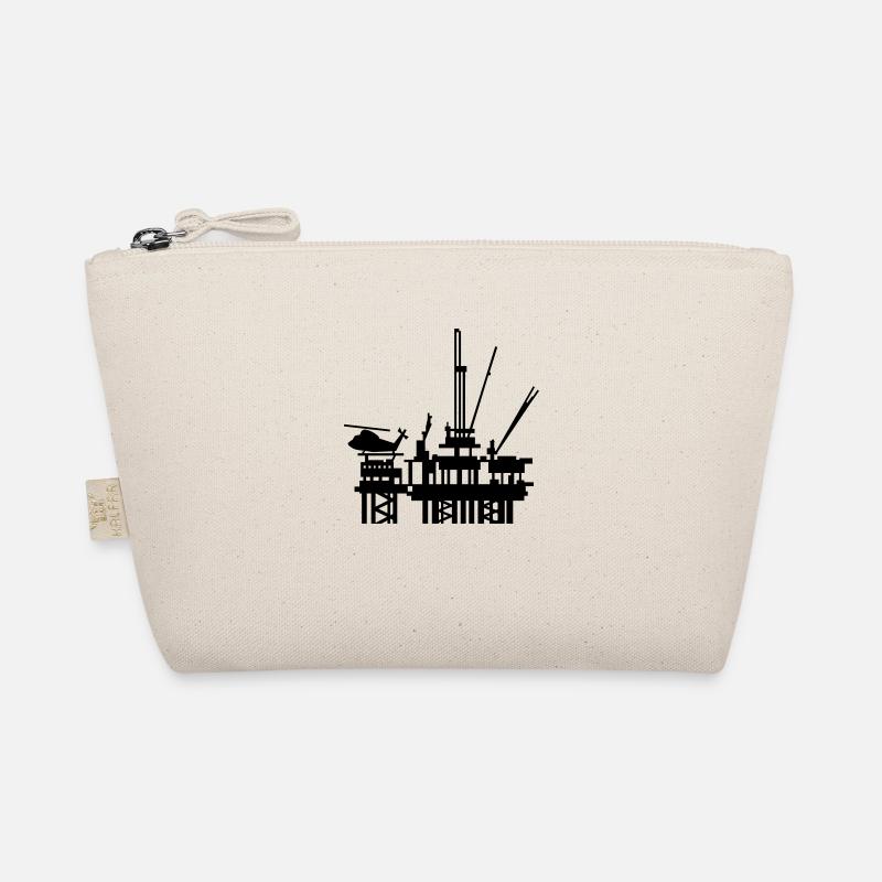 Ölplattform / offshore oil rig (1c) Bio-Täschchen