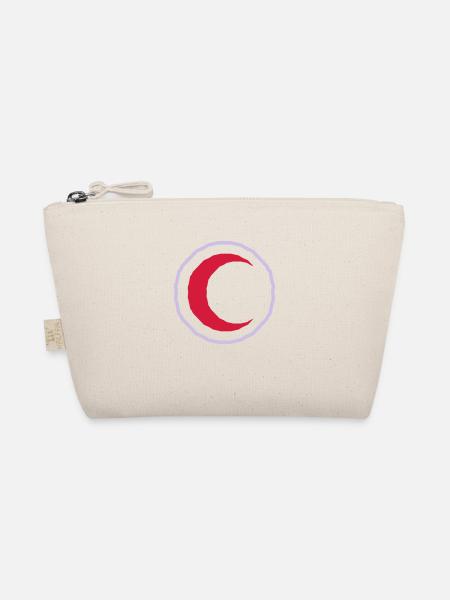 Roter Halbmond Red Crescent - Bio-Täschchen - Natur - Vorne