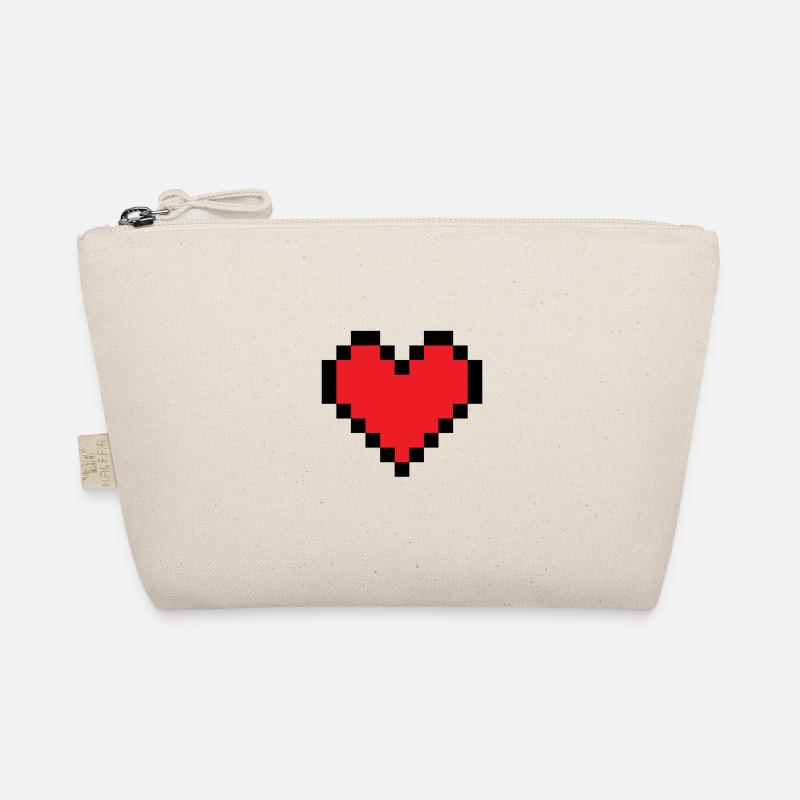 Pixel heart Organic Pouch