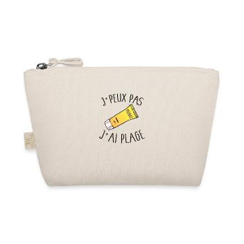 Je peux pas j'ai plage - Trousse biologique - nature - Devant