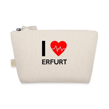 I Love Erfurt - Ich liebe Erfurt - Bio-Täschchen - Natur - Vorne