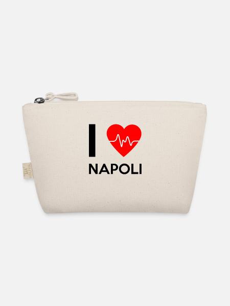 I Love Napoli - Ich liebe Napoli - Bio-Täschchen - Natur