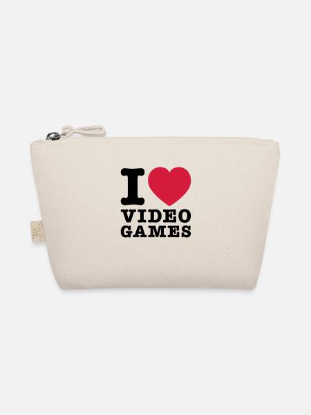 I Love Videogames 2 - Bio-Täschchen - Natur - Vorne
