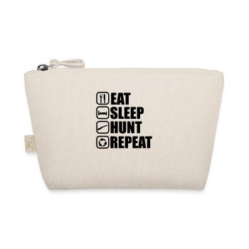EAT SLEEP HUNT, Hunter, Hunting - Organic Pouch - nature - Front