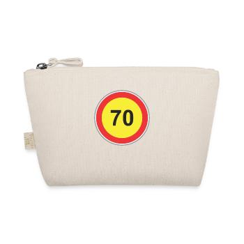 Road Sign 70 yellow - Organic Pouch - nature - Front