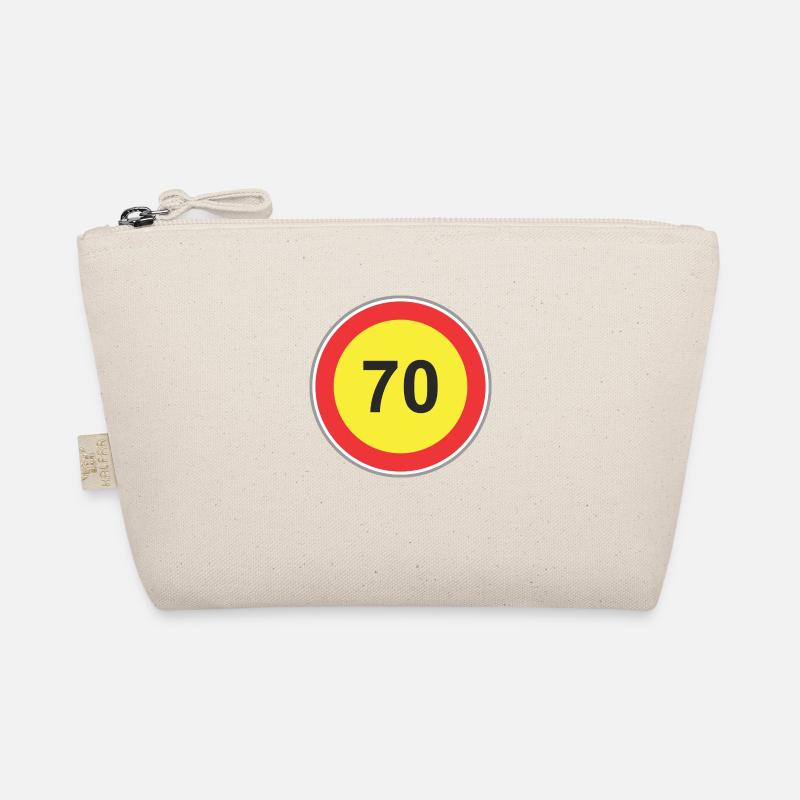 Signe de la route 70 jaune Trousse biologique