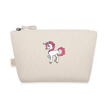 Douce Unicorn crinière rose et arc-en-Corne - Trousse biologique - nature - Devant