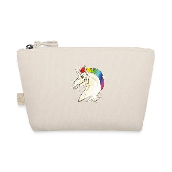 Unicorn skull - Organic Pouch - nature - Front