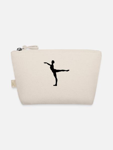 Vektor Balletttänzer Silhouette - Bio-Täschchen - Natur - Vorne
