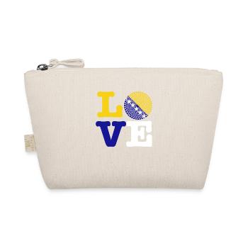 Bosnia herzegovina heart - Organic Pouch - nature - Front
