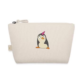Pinguin Einhorn - Bio-Täschchen - Natur - Vorne
