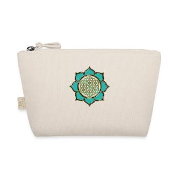 FLEUR DE LA VIE - LOTUS FLOWER - turquoise - Trousse biologique - nature - Devant