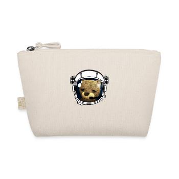 Teddy Astronaut Cosmonaut Spaceship Helmet l - Organic Pouch - nature - Front