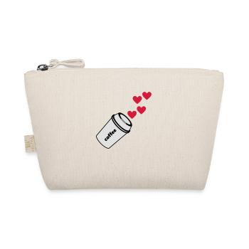 coffe love Kaffee Liebe - Bio-Täschchen - Natur - Vorne