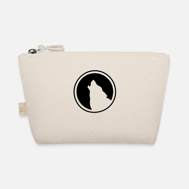 Wolf Logo - Bio-Täschchen - Natur