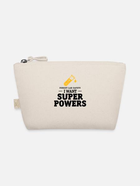Forget lab safety, i want superpowers - Organic Pouch - nature - Front