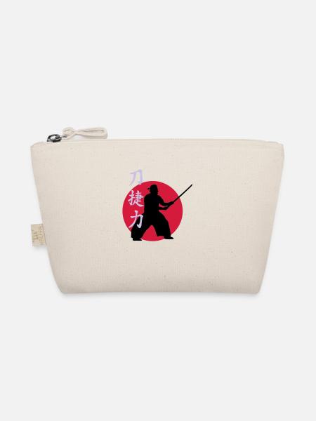 samurai_strength_victory_sword_3c - Bio-Täschchen - Natur - Vorne