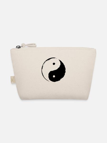 ying_yang_small - Bio-Täschchen - Natur - Vorne