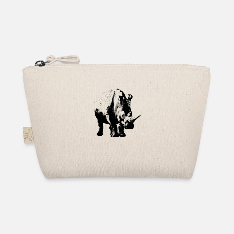 White Rhinoceros (shadow only) Organic Pouch