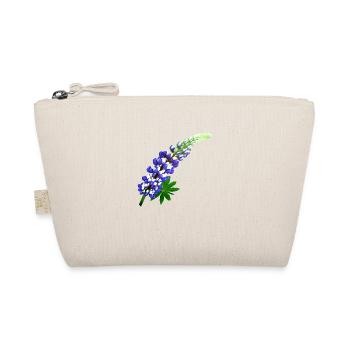 Lupine blau Sommer - Bio-Täschchen - Natur - Vorne