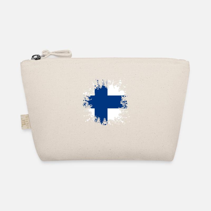 Drapeau Finlande Suomi lippu Trousse biologique