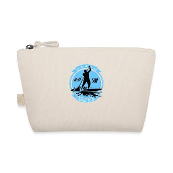 What`SUP. SUP Board Stand Up Paddling Sport - Bio-Täschchen - Natur - Vorne
