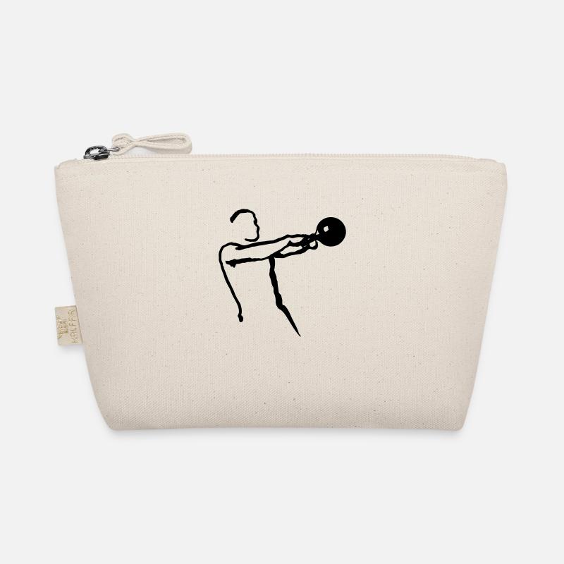 Kettlebell Swing groß - Bio-Täschchen - Natur
