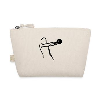 Kettlebell Swing klein - Bio-Täschchen - Natur - Vorne