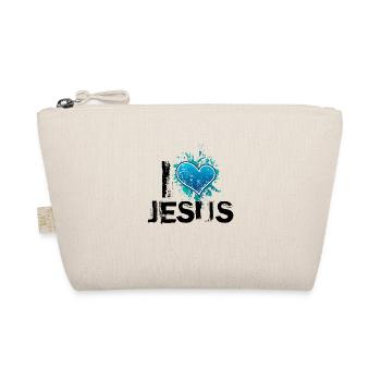 i love jesus de - Bio-Täschchen - Natur - Vorne
