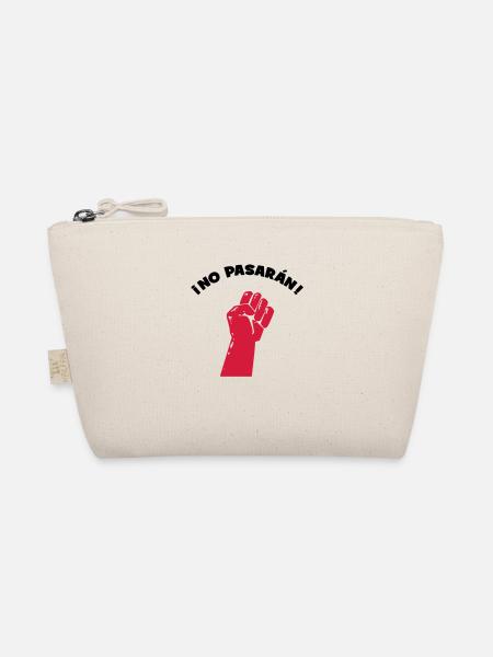 No Pasaran - Sie kommen nicht durch! - Bio-Täschchen - Natur - Vorne