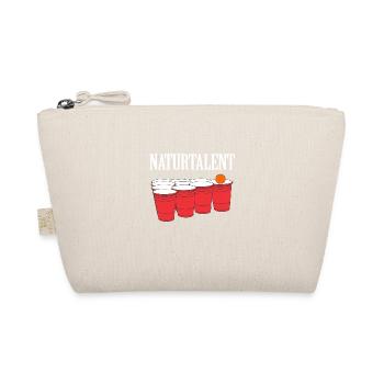 Beer Pong Naturtalent (weiß) - Bio-Täschchen - Natur - Vorne