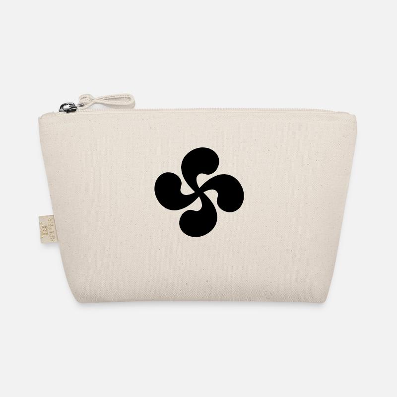 Croix Basque seul Noire - Trousse biologique - nature
