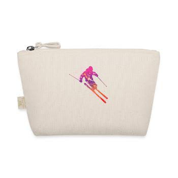 skiing male uk - Organic Pouch - nature - Front