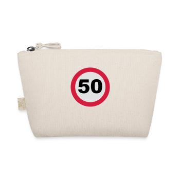 50. Geburtstag 50 Runder Geburtstag Jubiläum 3c - Bio-Täschchen - Natur - Vorne