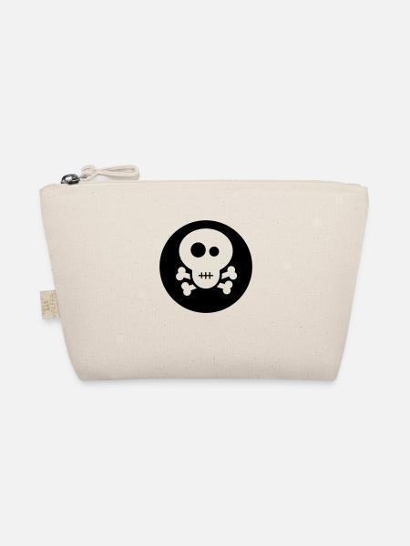 Fancy Skull - Bio-Täschchen - Natur - Vorne