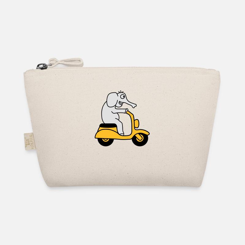 Moped Elephant Bio-Täschchen