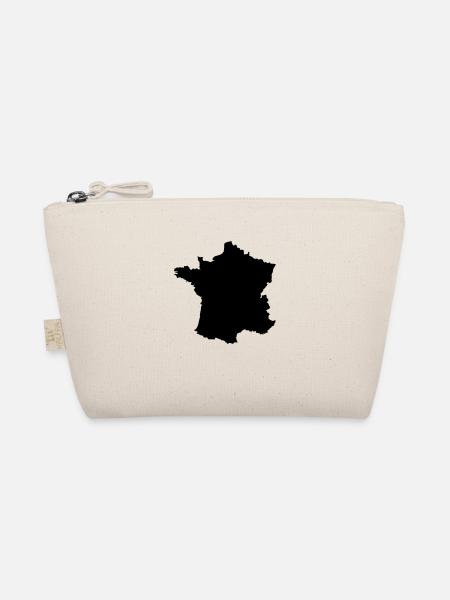 Frankreich Karte - Bio-Täschchen - Natur - Vorne