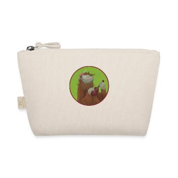 Monkey with ukulele - Organic Pouch - nature - Front