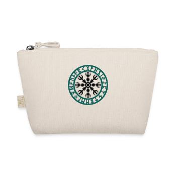 Rune magic Aegishjalmur, Helm of Awe - Organic Pouch - nature - Front