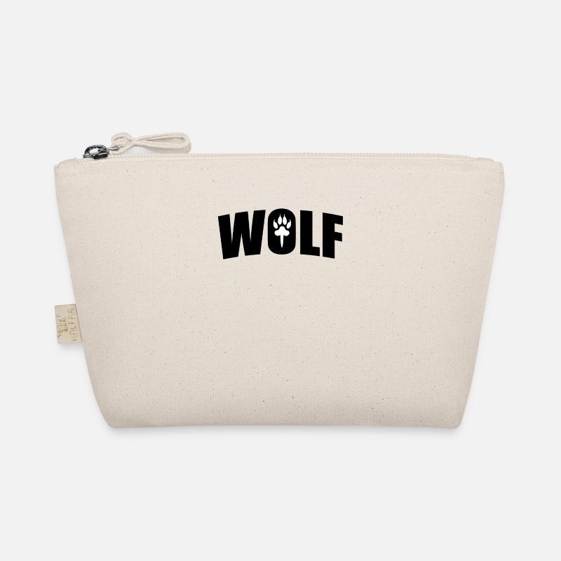 Wolf - Bio-Täschchen - Natur