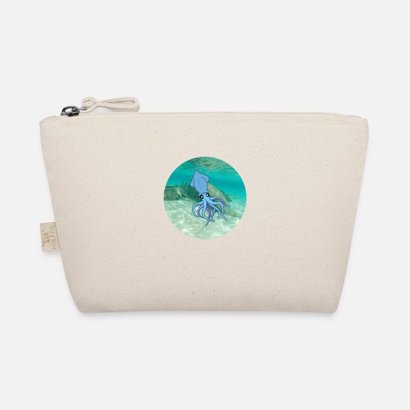 calamari under water Organic Pouch
