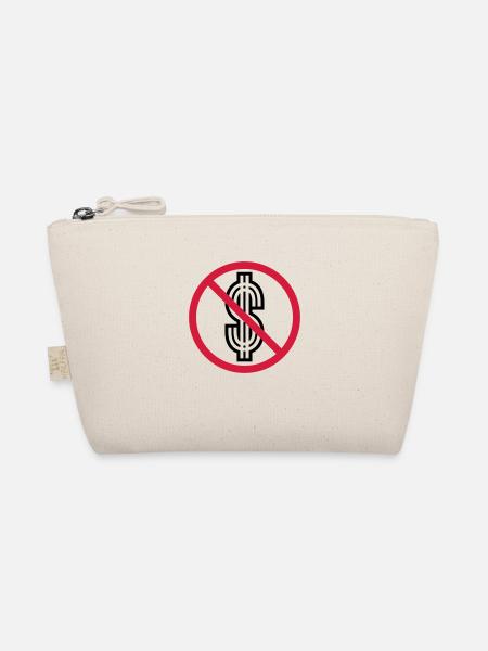 aucun signe dollar interdit symbole signe argent - Trousse biologique - nature - Devant